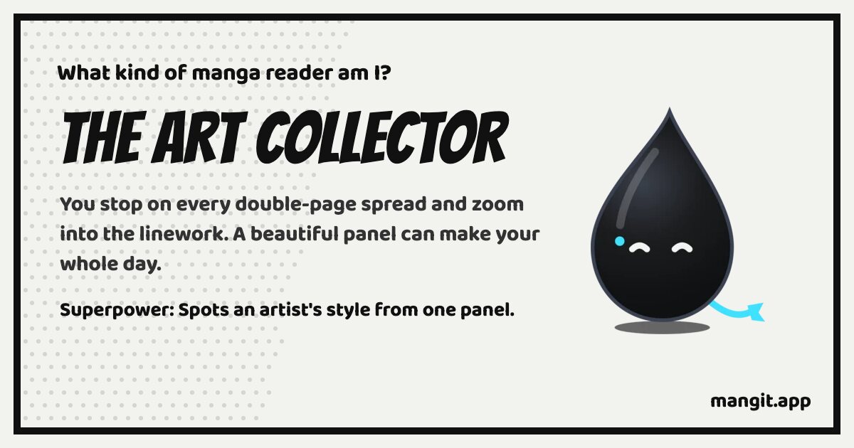 Result card for The Art Collector, with Inku the Mangit ink drop
