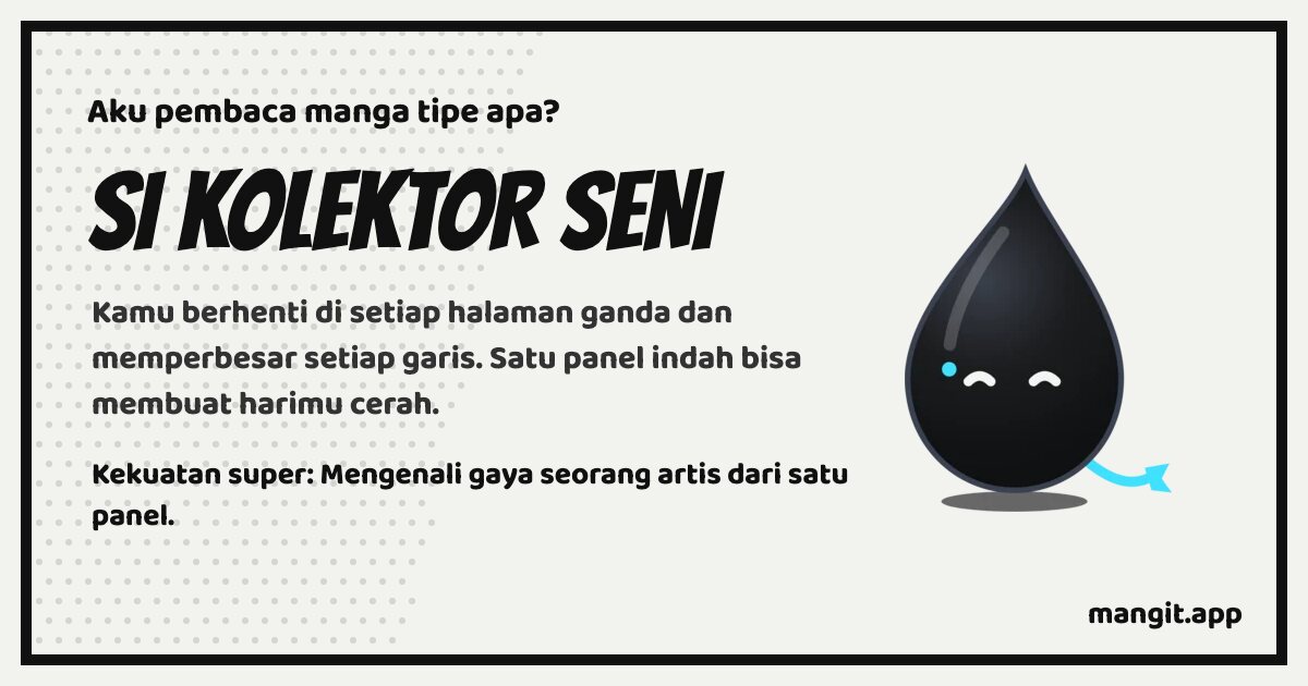 Kartu hasil Si Kolektor Seni, dengan Inku, tetes tinta Mangit