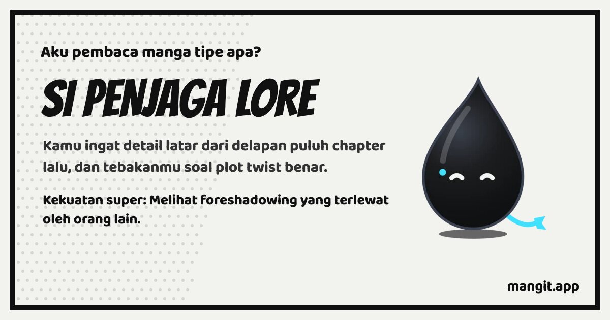 Kartu hasil Si Penjaga Lore, dengan Inku, tetes tinta Mangit