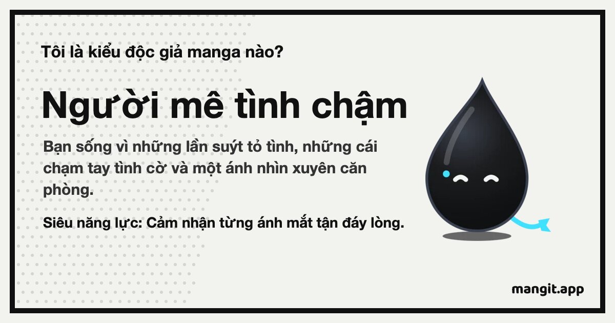 Thẻ kết quả Người mê tình chậm, có Inku, giọt mực của Mangit